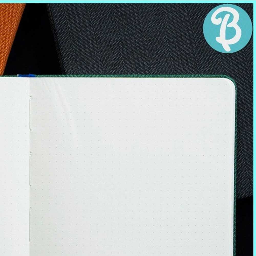 BlueAngel - Sổ Da Bìa Cứng A5 PIL-GM14 192tr Kẻ Ngang Xám