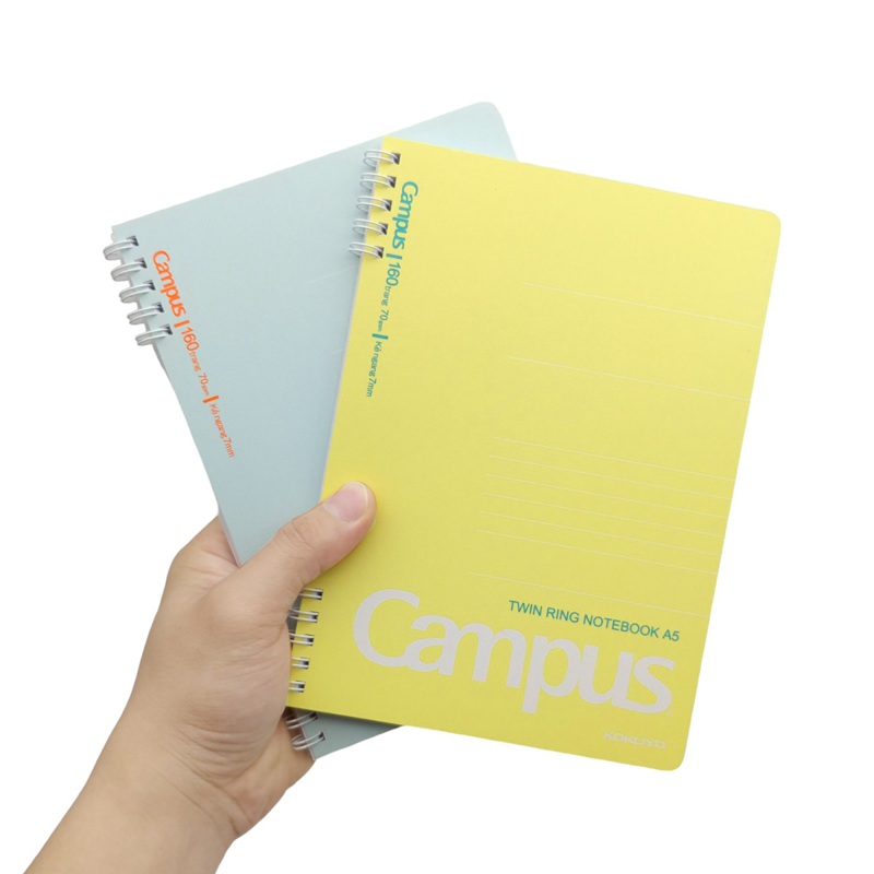 Campus - Sổ Lò Xo A5 Kusumi RN-A5L160KU-MB Màu Xanh