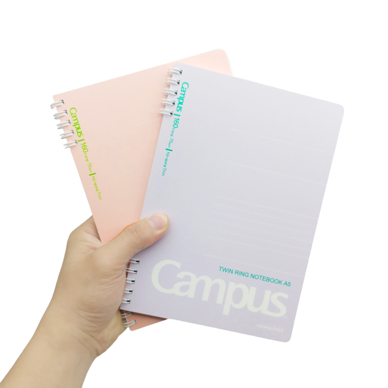 Campus - Sổ Lò Xo A5 Kusumi RN-A5L160KU-MB Màu Xanh