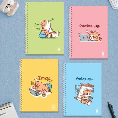 Sổ Lò Xo Dọc Cuti Cat 100GSM 140TR LX A6 05M