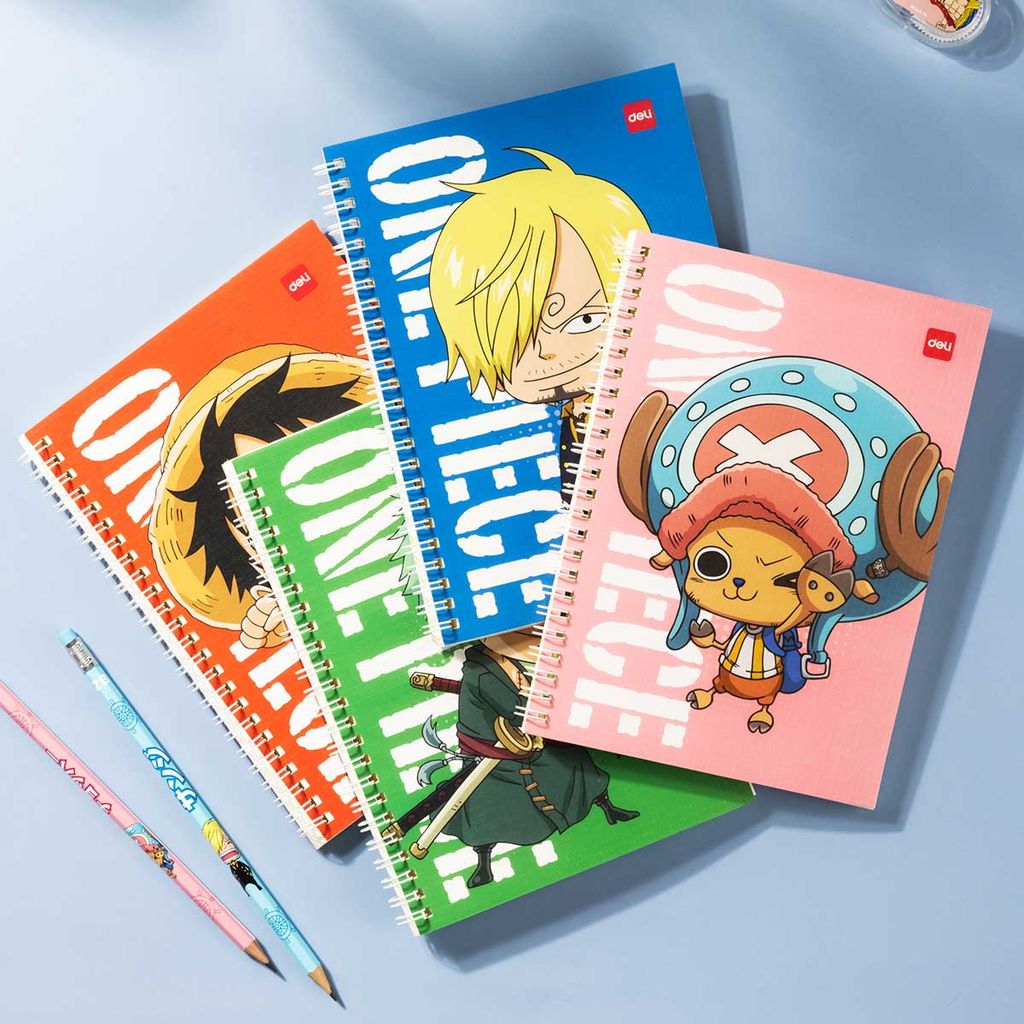 Deli Sổ Lò Xo One Piece A5-60tr EN003 70gsm (Giao mẫu bất kỳ)