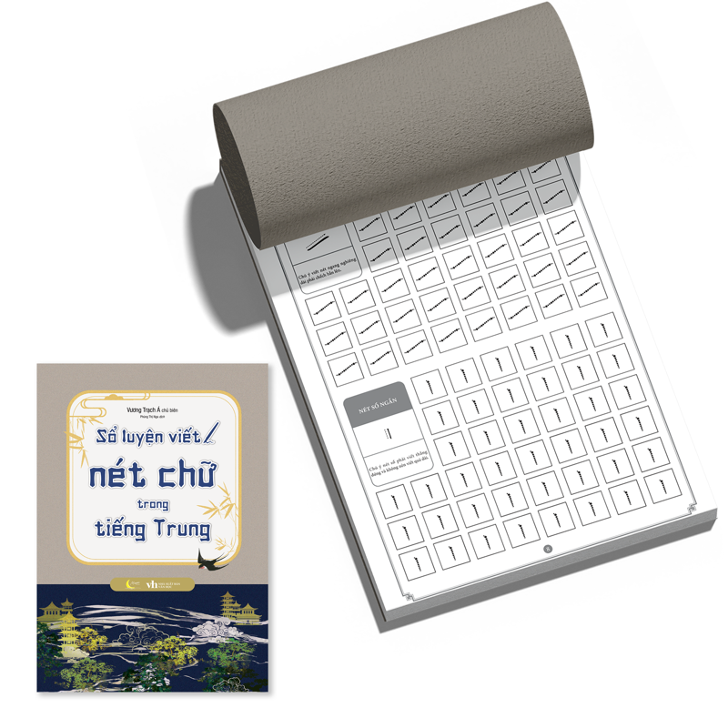 Sổ Luyện Viết Tiếng Trung: Bộ Thủ + Nét Chữ + Nét Bút (Bộ 3 cuốn)