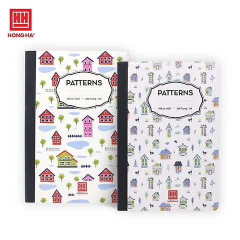 HH- Sổ Bìa Bồi Patterns A4 260TR, ĐL: 58/84 (4Q/LỐC)