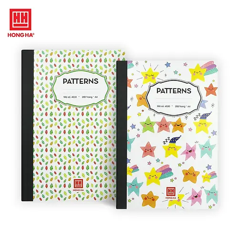 HH- Sổ Bìa Bồi Patterns A4 200TR ĐL: 58/84 (5Q/LỐC)