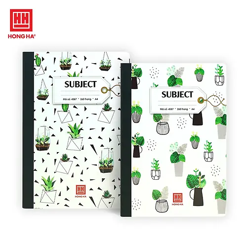 Sổ Bìa Bồi Subject A4 260 Trang-Hồng Hà