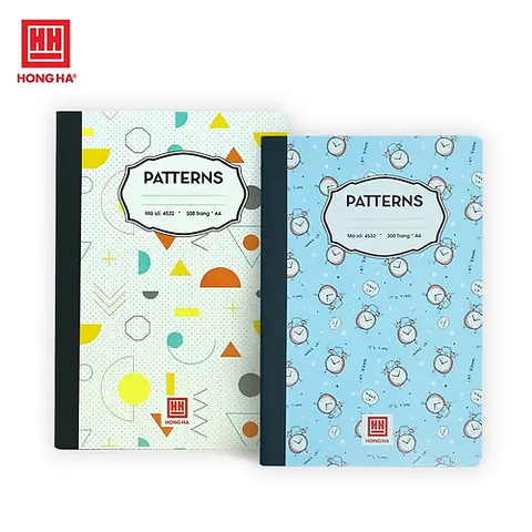 HH- Sổ Bìa Bồi Patterns A4 300TR, ĐL: 58/84 (3Q/LỐC)
