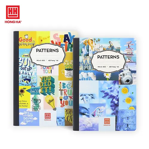 HH- Sổ Bìa Bồi Patterns  A4 420TR, ĐL: 58/84 (2Q/LỐC)