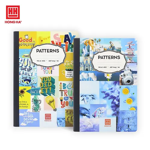 HH- Sổ Bìa Bồi Patterns  A4 420TR, ĐL: 58/84 (2Q/LỐC)