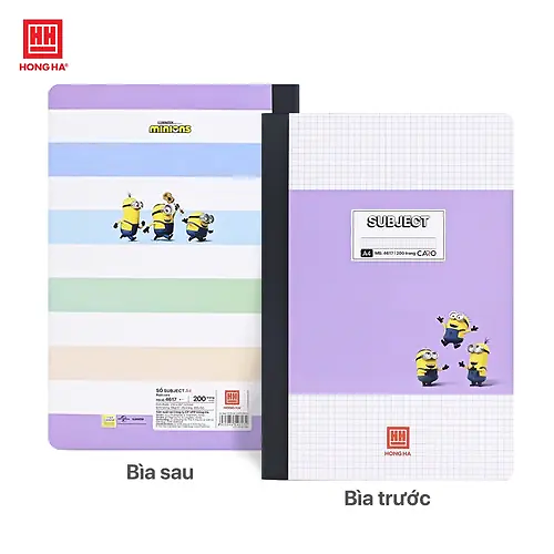 HH - Sổ Bìa Bồi Subject (Ruột Caro), A4, 200 Trang, Đl: 58/84 ( Giao Mẫu Ngẫu Nhiên)
