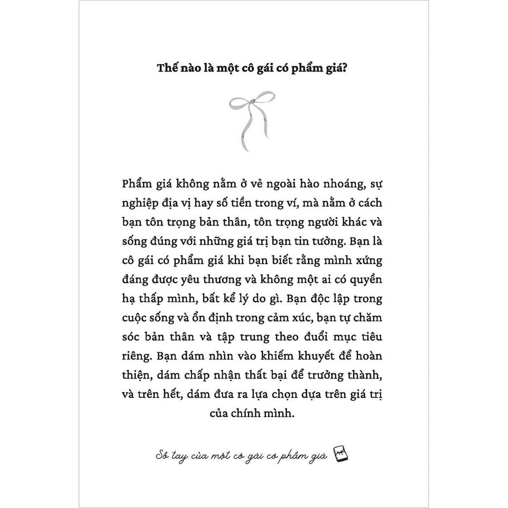 Sổ Tay Của Một Cô Gái Có Phẩm Giá