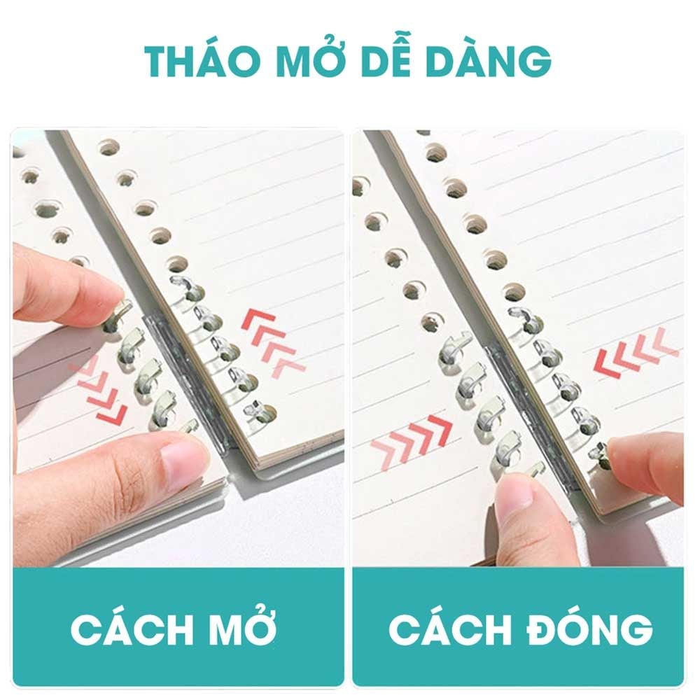 Stacom Sổ Tay Khổ A5, 60 Trang, 80gsm, 148x215mm - Original (Sổ Còng Nhựa)