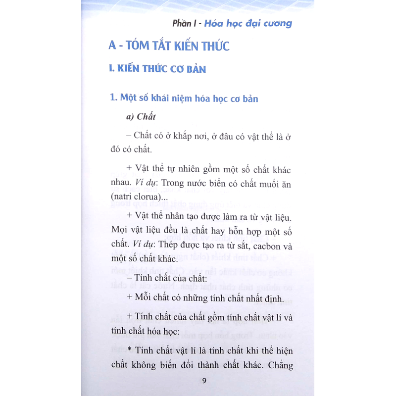 Sổ Tay Kiến Thức Hóa Học Trung Học Cơ Sở