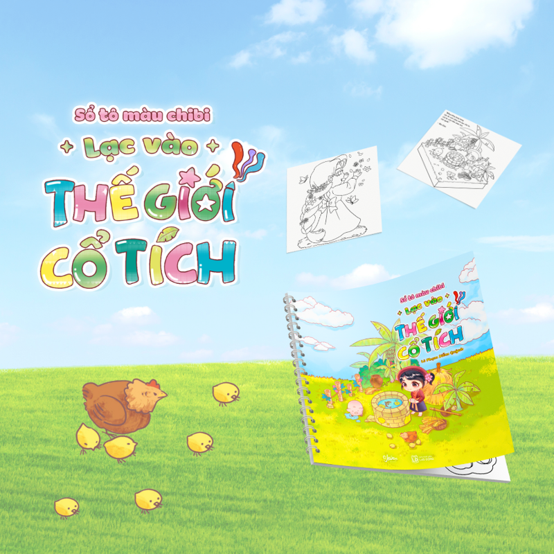 Sổ Tô Màu Chibi - Lạc Vào Thế Giới Cổ Tích