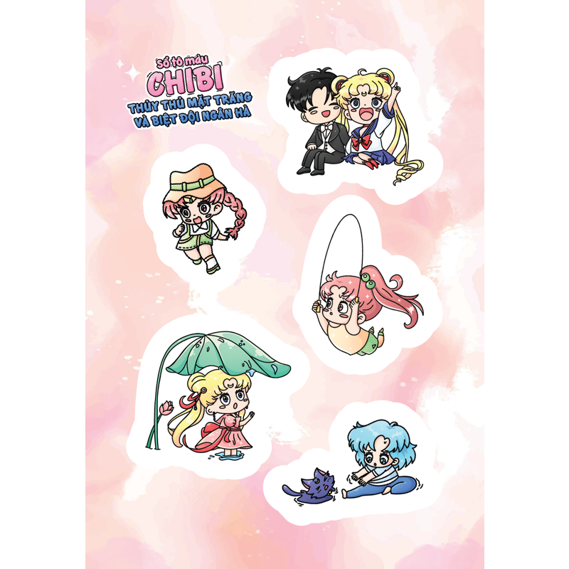 Sổ Tô Màu Chibi Thủy Thủ Mặt Trăng Và Biệt Đội Ngân Hà