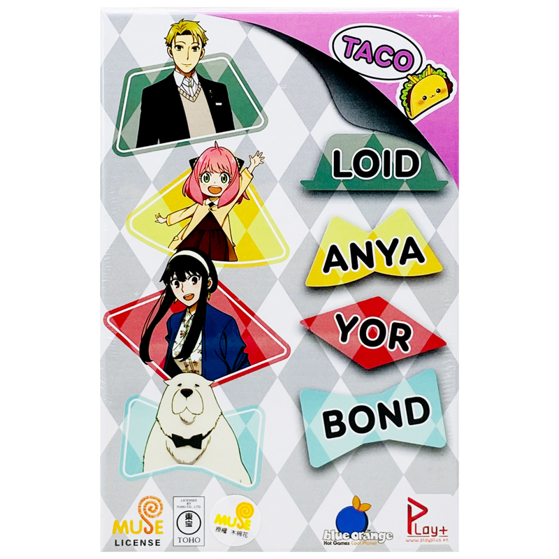 Spy X Family Trò Chơi Thẻ Bài Taco Loid Anya Yor Bond (Giao Mẫu Ngẫu Nhiên)