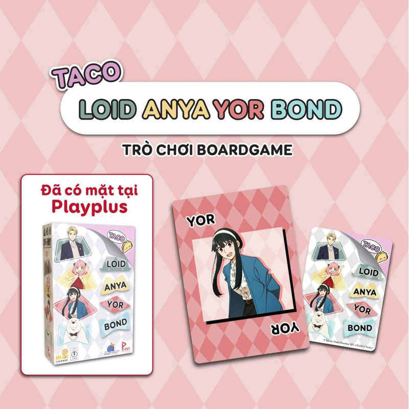Spy X Family Trò Chơi Thẻ Bài Taco Loid Anya Yor Bond (Giao Mẫu Ngẫu Nhiên)