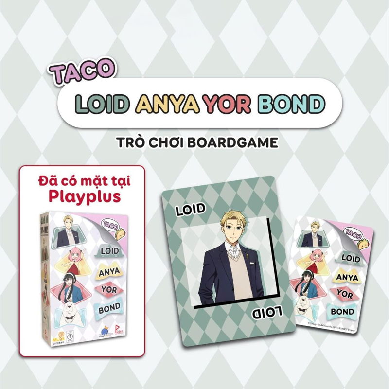 Spy X Family Trò Chơi Thẻ Bài Taco Loid Anya Yor Bond (Giao Mẫu Ngẫu Nhiên)