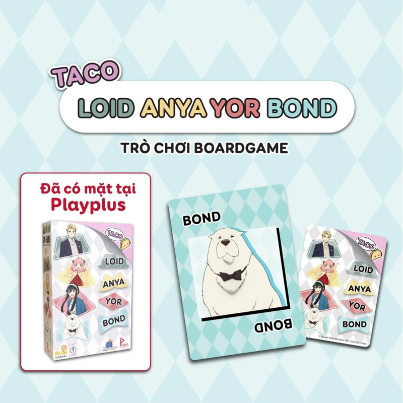 Spy X Family Trò Chơi Thẻ Bài Taco Loid Anya Yor Bond (Giao Mẫu Ngẫu Nhiên)