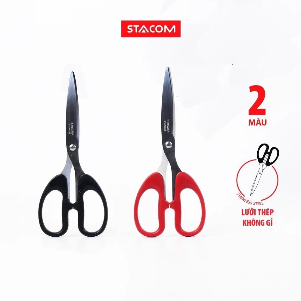 Stacom F110 Kéo Cắt Giấy 180mm - 7'' (Giao mẫu bất kỳ)