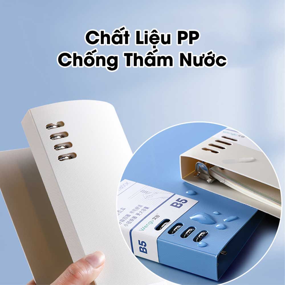Stacom Sổ Tay Khổ A5, 60 Trang, 80gsm, 182x228mm (Sổ Còng)