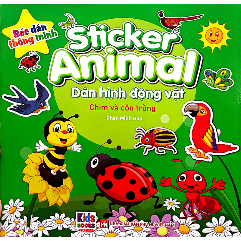 Sticker Animal - Dán Hình Động Vật - Chim Và Côn Trùng