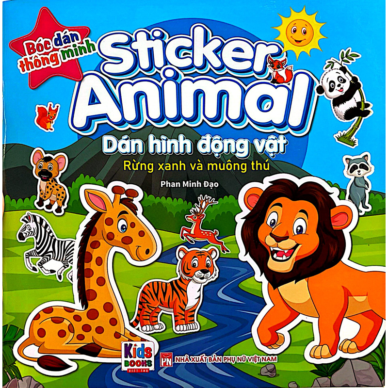 Sticker Animal-Dán Hình Động Vật-Rừng Xanh Và Muôn Thú