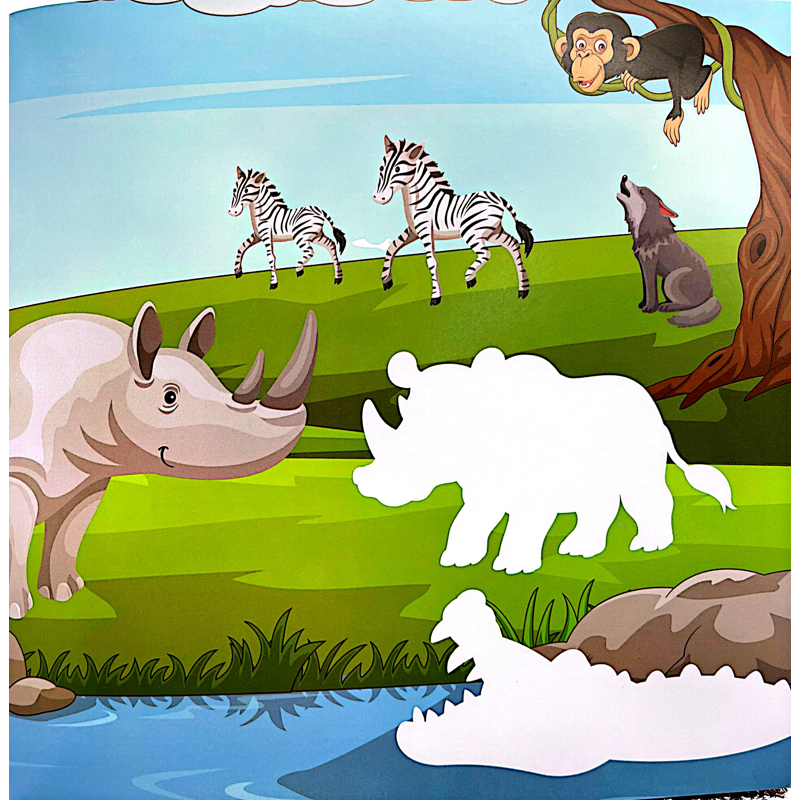 Sticker Animal-Dán Hình Động Vật-Rừng Xanh Và Muôn Thú