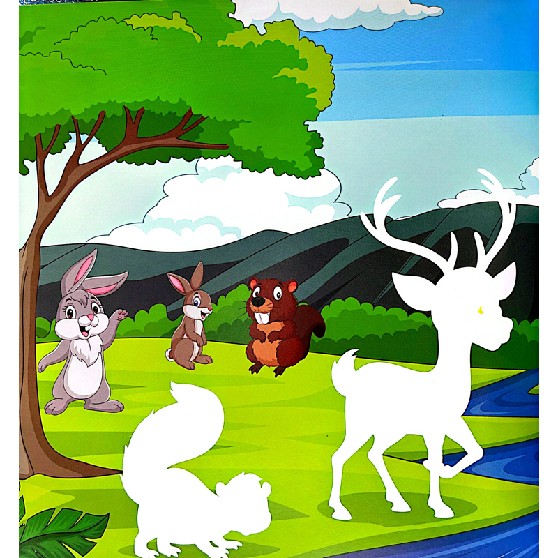 Sticker Animal-Dán Hình Động Vật-Rừng Xanh Và Muôn Thú