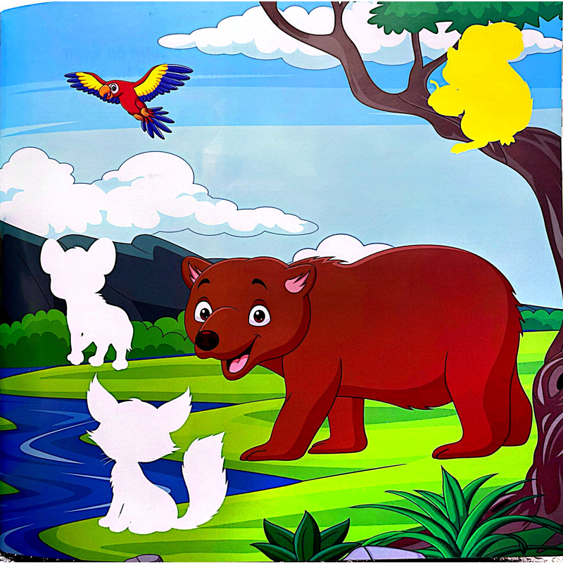 Sticker Animal-Dán Hình Động Vật-Rừng Xanh Và Muôn Thú