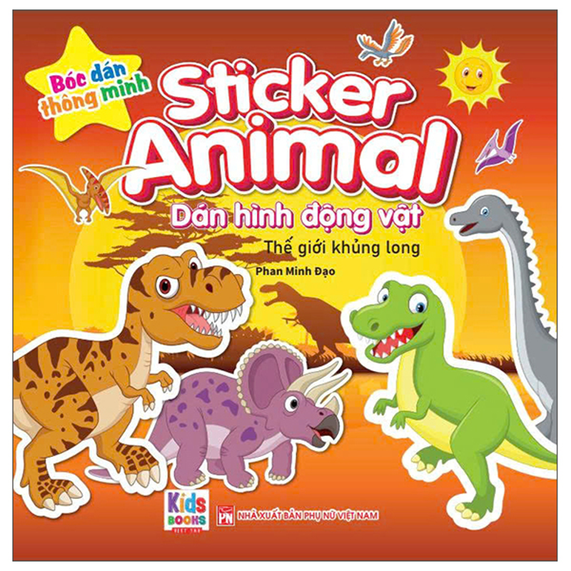 Sticker Animal - Dán Hình Động Vật-Thế Giới Khủng Long