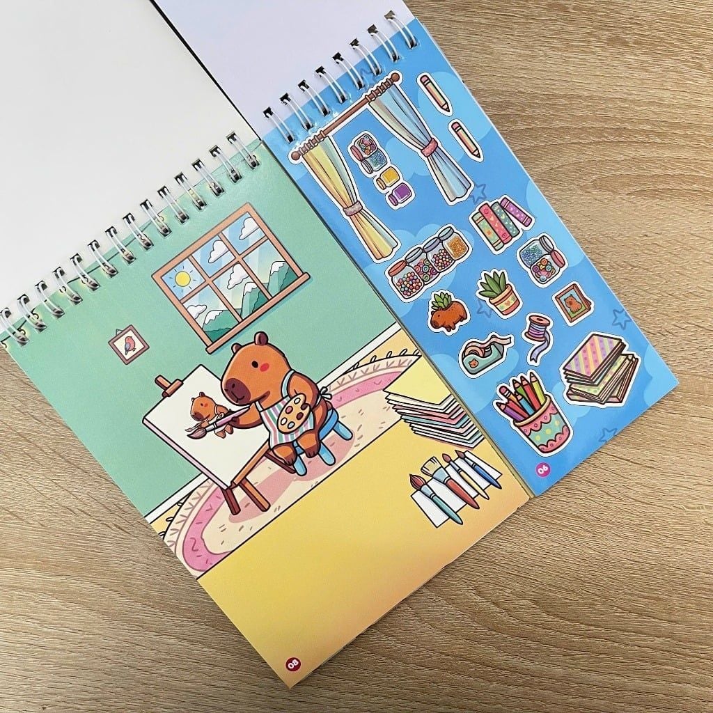 Thị Trấn Capybara 100+ Sticker Lấp Lánh