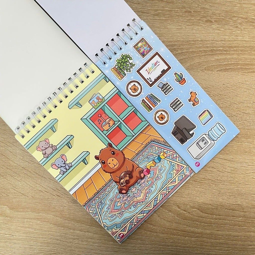 Thị Trấn Capybara 100+ Sticker Lấp Lánh