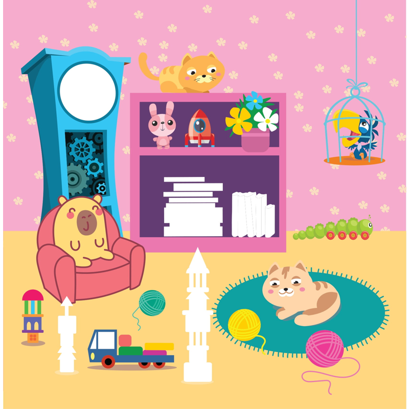 Sticker Capybara - Tìm Vật Ẩn Giấu - Khám Phá Thế Giới
