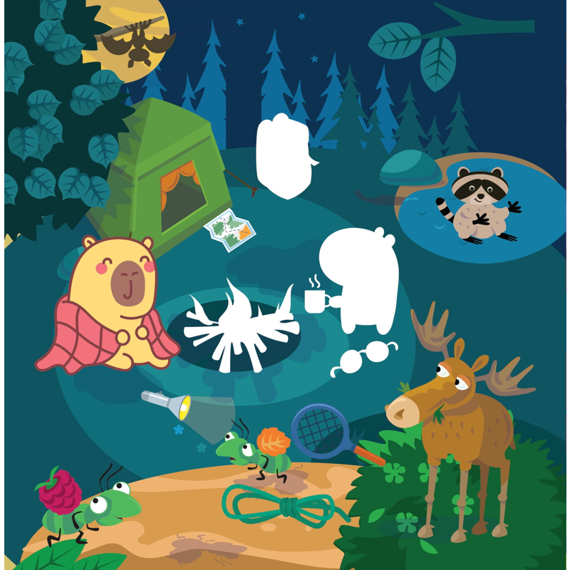 Sticker Capybara - Tìm Vật Ẩn Giấu - Khám Phá Thế Giới