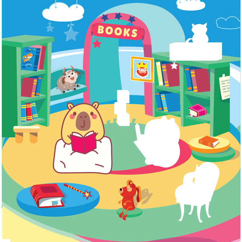 Sticker Capybara - Tìm Vật Ẩn Giấu - Khám Phá Thế Giới