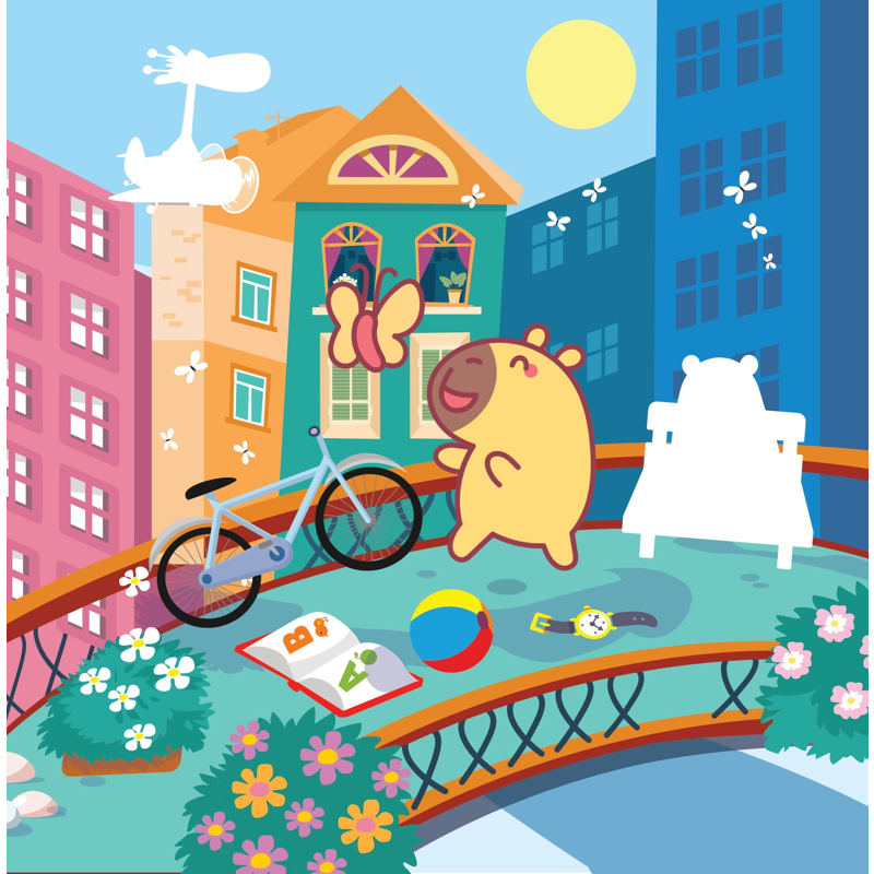 Sticker Capybara - Tìm Vật Ẩn Giấu - Khám Phá Thế Giới