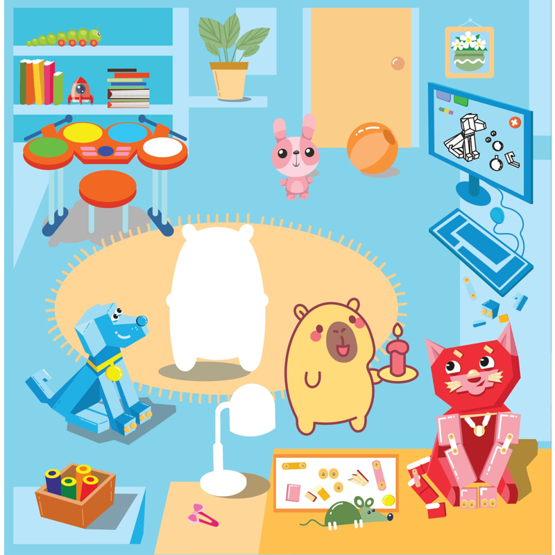 Sticker Capybara - Tìm Vật Ẩn Giấu - Khám Phá Thế Giới