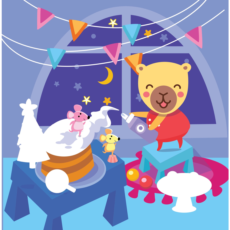 Sticker Capybara - Tìm Vật Ân Giấu - Người Bạn Tuyết