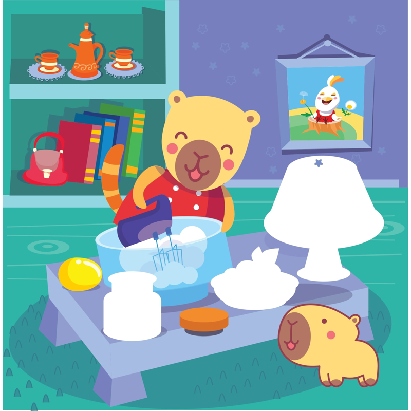 Sticker Capybara - Tìm Vật Ân Giấu - Người Bạn Tuyết