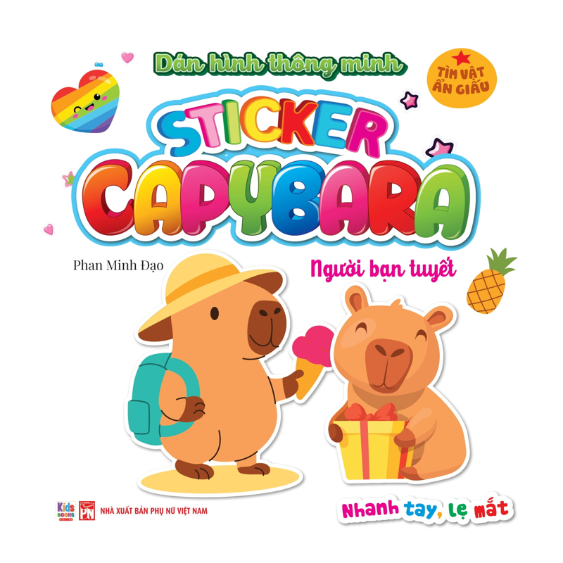 Sticker Capybara - Tìm Vật Ân Giấu - Người Bạn Tuyết