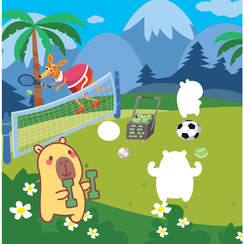 Sticker Capybara - Tìm Vật Ẩn Giấu - Thế Giới Đại Dương