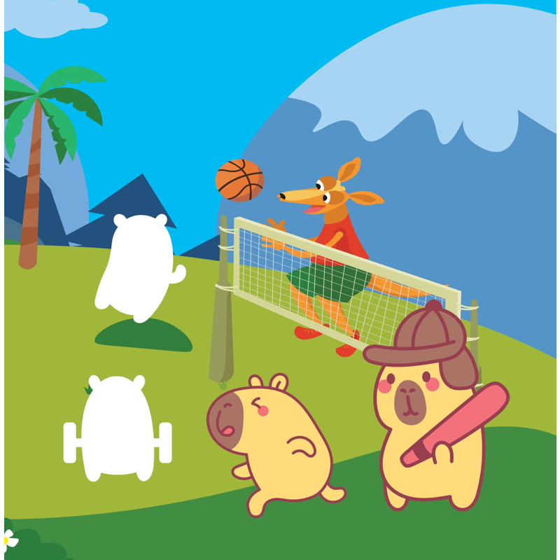 Sticker Capybara - Tìm Vật Ẩn Giấu - Thế Giới Đại Dương