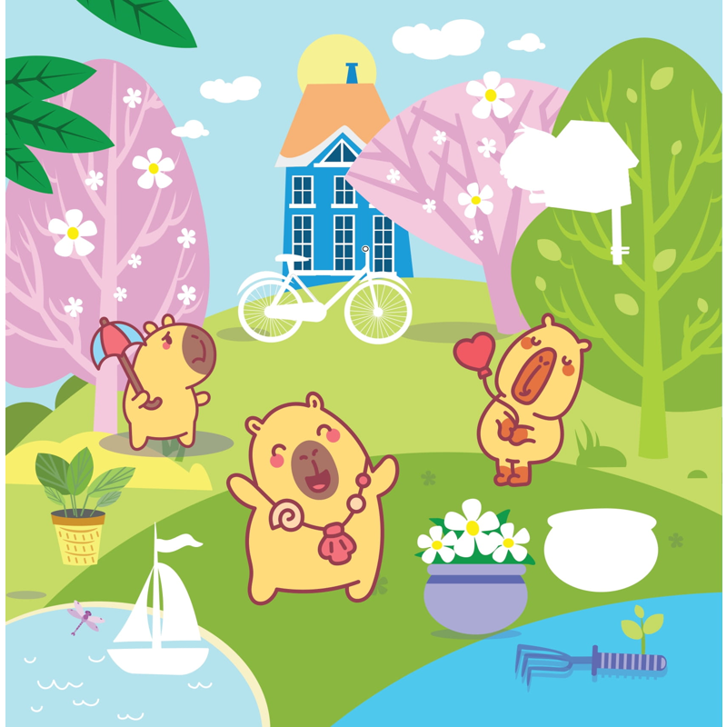 Sticker Capybara - Tìm Vật Ẩn Giấu - Thế Giới Đại Dương