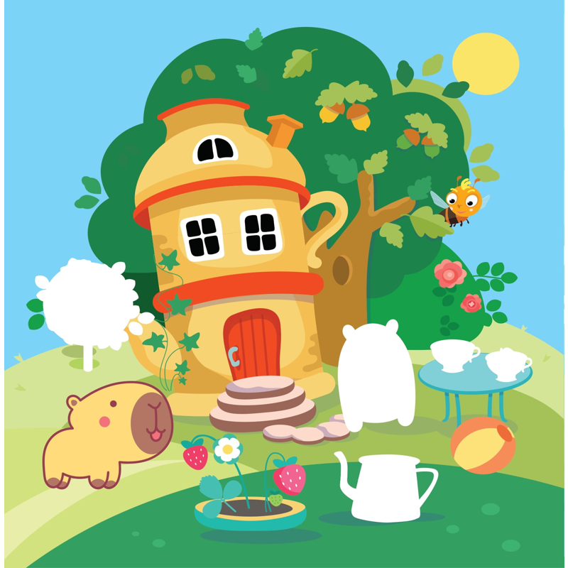 Sticker Capybara - Tìm Vật Ẩn Giấu - Thế Giới Đại Dương