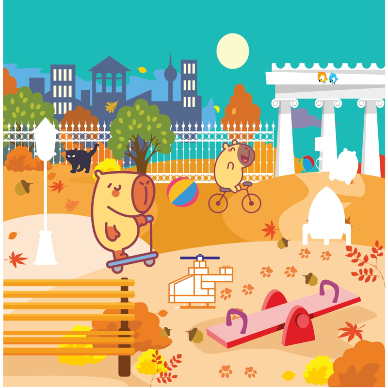 Sticker Capybara - Tìm Vật Ẩn Giấu - Vương Quốc Đồ Chơi
