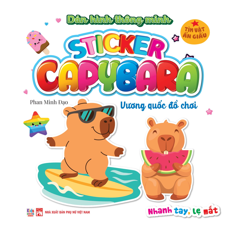 Sticker Capybara - Tìm Vật Ẩn Giấu - Vương Quốc Đồ Chơi
