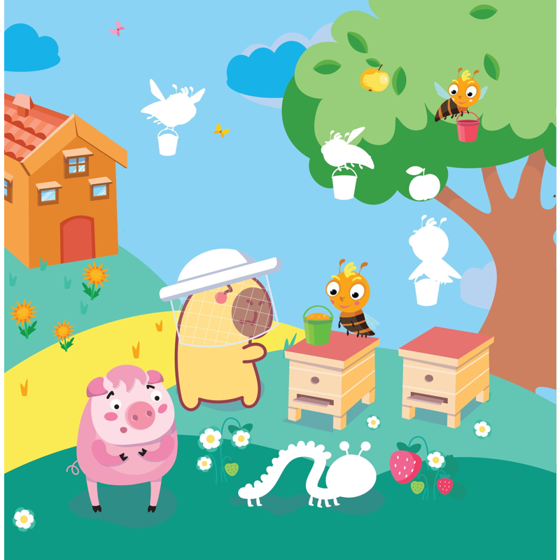 Sticker Capybara - Tìm Vật Ẩn Giấu - Vương Quốc Đồ Chơi