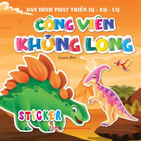 Dán Hình Phát Triển IQ-EQ-CQ - Công Viên Khủng Long - Sticker 1