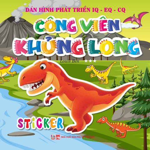 Dán Hình Phát Triển IQ-EQ-CQ - Công Viên Khủng Long - Sticker 3