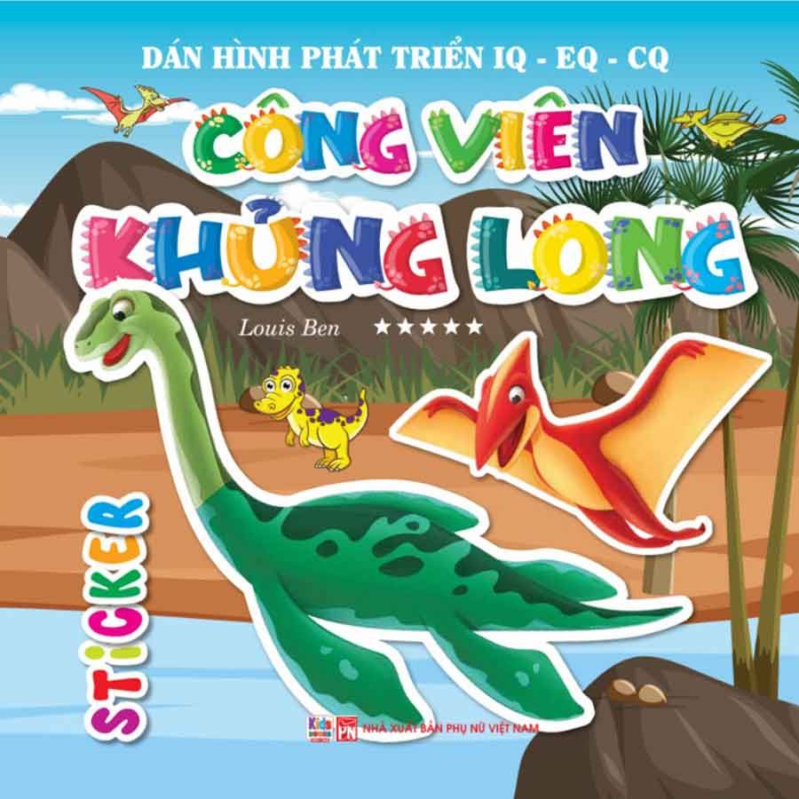 Dán Hình Phát Triển IQ-EQ-CQ - Công Viên Khủng Long - Sticker 5